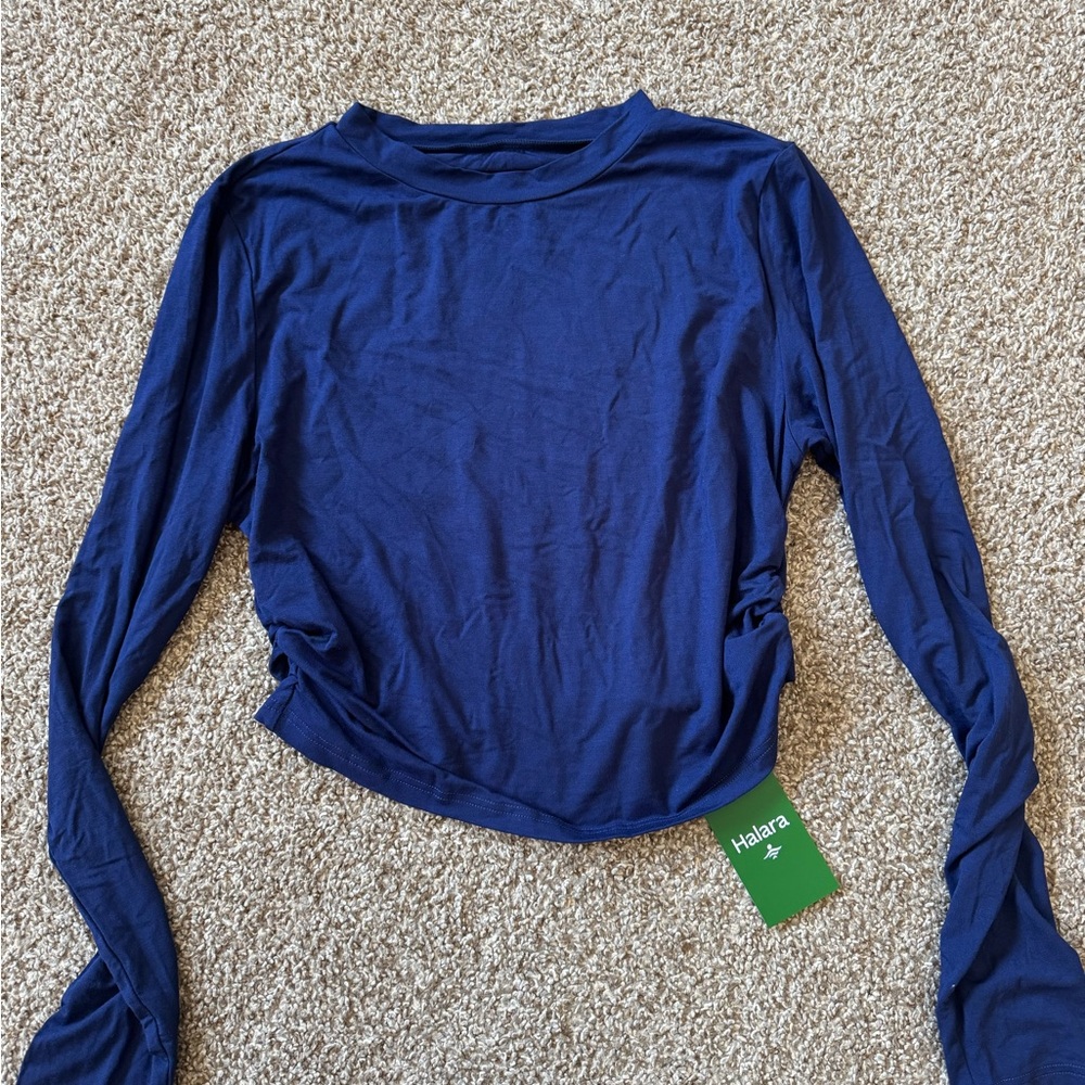 HALARA Navy Long Sleeve Top